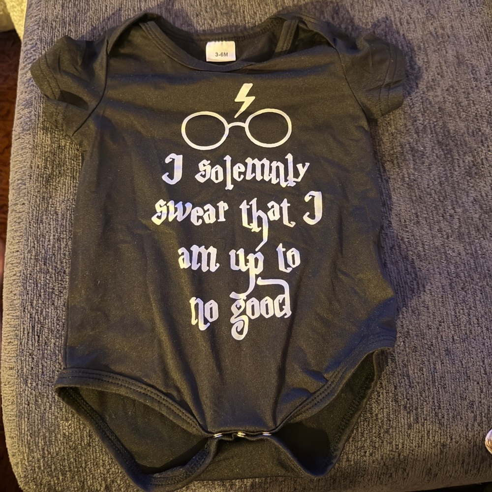 Magical Black Graphic Kids Bodysuit
